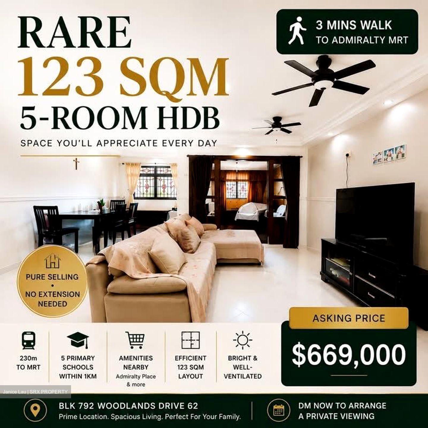 Blk 792 Woodlands Avenue 6 (Woodlands), HDB 5 Rooms #576078211